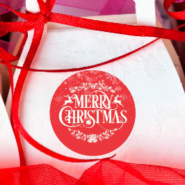 Adesivo Feliz Natal Flocos de Neve