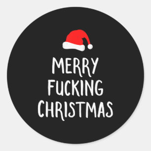 Adesivo Feliz Natal Foring Inapropriado do Papai Noel de P