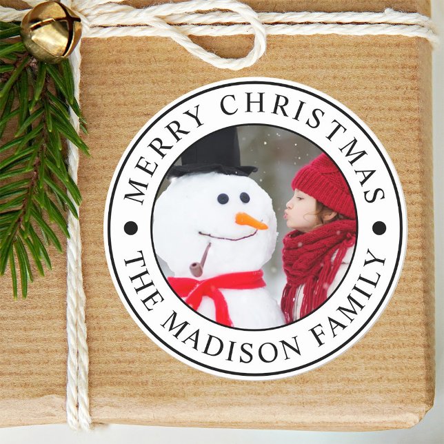 Adesivo Feliz Natal Foto de Férias (Criador carregado)