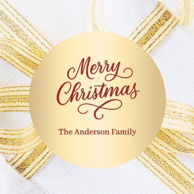 Adesivo Feliz Natal Gold (Criador carregado)