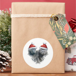 Adesivo Feliz Natal Gorila