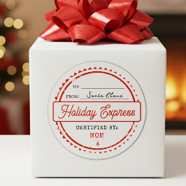 Adesivo Feliz Natal Holiday Express Correio Para De