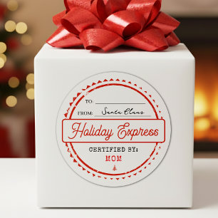Adesivo Feliz Natal Holiday Express Correio Para De
