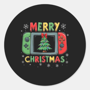 Adesivo Feliz Natal Homens Jovens Jovens Jogando Jogador X