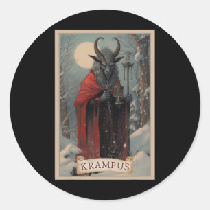 Adesivo Feliz Natal Krampus Xmas Horror Suéter Feio E