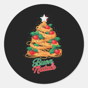 Adesivo Feliz Natal Macarrão Espaguete Italiano Natal Dive