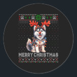 Adesivo Feliz Natal - Malamute Dog Lover Ugly Xm<br><div class="desc">Feliz Natal - Malamute Dog Lover Ugly Xmas Sweet 1</div>