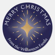 Feliz Natal Marinho Dourado Azul