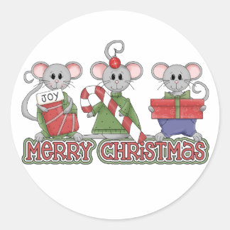 Adesivo Feliz Natal Mice