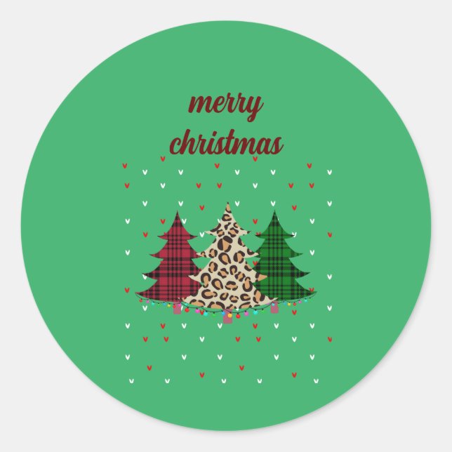 Adesivo Feliz Natal Moderno & Elegante  (Frente)