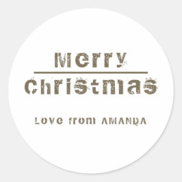 Adesivo Feliz Natal Moderno Feriado Pessoal