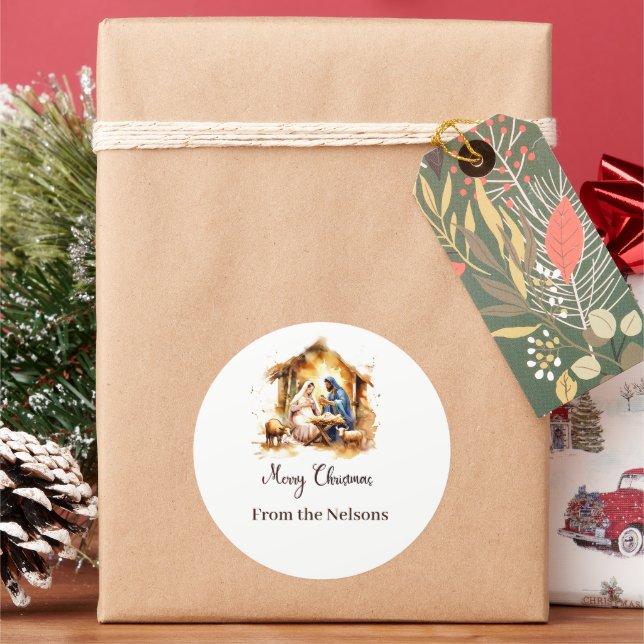 Adesivo Feliz Natal Natvidade personalizado (Feriado)