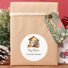 Adesivo Feliz Natal Natvidade personalizado