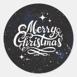Adesivo Feliz Natal Night Sky