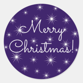Adesivo Feliz Natal Noite Starry Sky