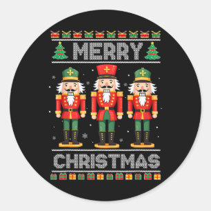 Adesivo Feliz Natal Nutcracker Balé Festivo Xmas Men