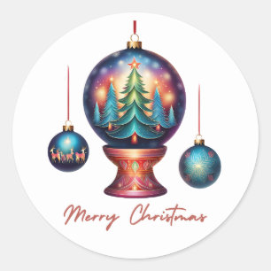 Adesivo Feliz Natal Ornaments