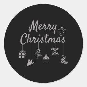 Adesivo Feliz Natal Ornaments