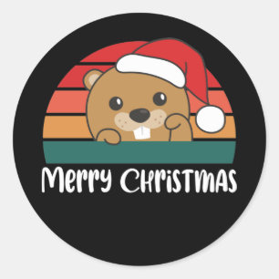 Adesivo Feliz Natal - Pão de Beaver