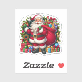 Adesivo Feliz Natal Papai Noel