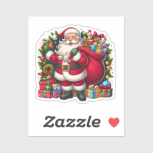 Adesivo Feliz Natal Papai Noel