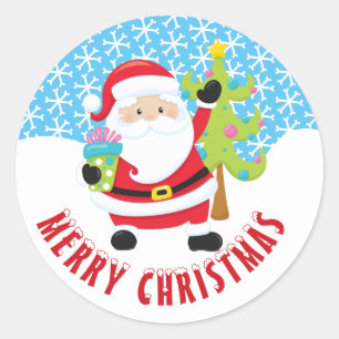 Adesivo Feliz Natal Papai Noel