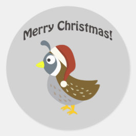 Adesivo Feliz Natal! Papais noeis Quail