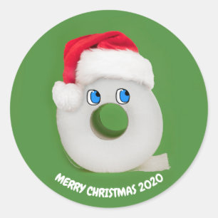 Adesivo Feliz Natal Papel Festivo 2020
