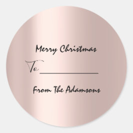 Adesivo Feliz Natal Para..Do Rosa de Feriados de Nome da F