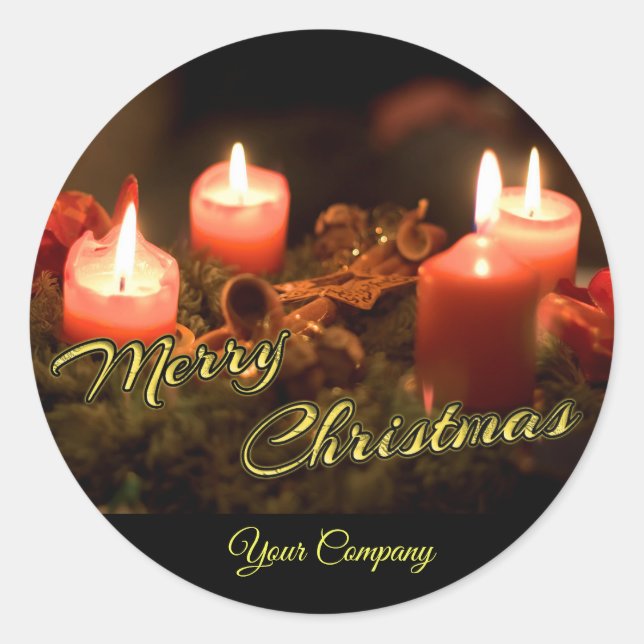 Adesivo Feliz Natal para seus clientes! (Frente)