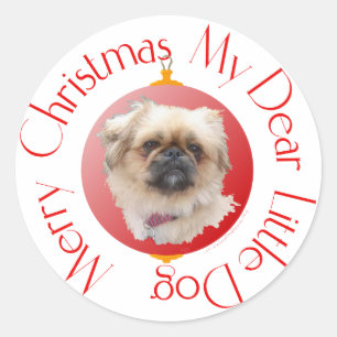Adesivo Feliz Natal Pékinese