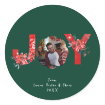 Feliz Natal Personalizado Verde 1 Foto Joy