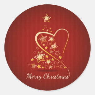 Adesivo Feliz Natal que cumprimenta com ornamento dourados