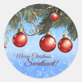 Adesivo Feliz Natal, querida! Personalizável