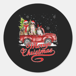 Adesivo Feliz Natal - Reindeer de Papais noeis Shepherd Au
