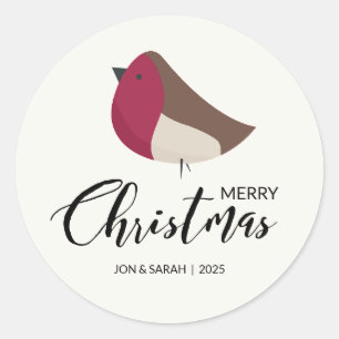 Adesivo Feliz Natal Robin