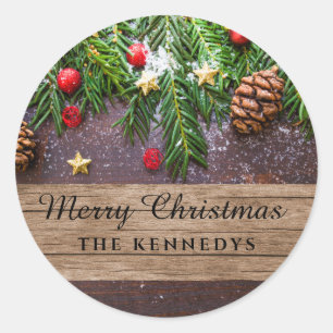 Adesivo Feliz Natal Russo Personalizado