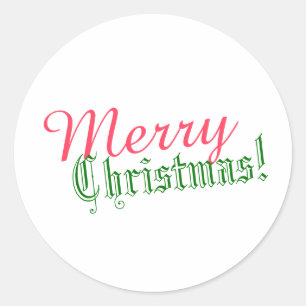 Adesivo Feliz Natal! Selo de Envelope