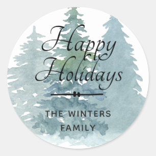 Adesivo Feliz Natal - Selo de Envelope Personalizado