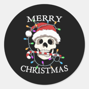 Adesivo Feliz Natal Skeleeton Men Women