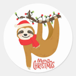 Adesivo Feliz Natal Sloth | Feriados