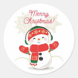 Adesivo Feliz Natal Snowman