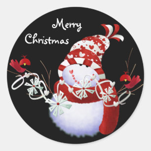 Adesivo Feliz Natal Snowmen Stickers