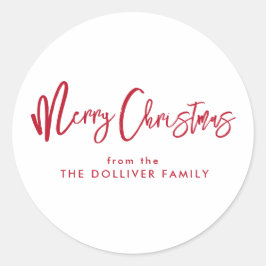 Adesivo Feliz Natal | Tipografia Vermelha