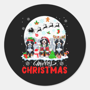 Adesivo Feliz Natal Três Papais noeis Elf Reindeer Bernedo