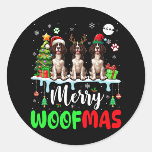 Adesivo Feliz Natal Três Papais noeis Inglês Springer