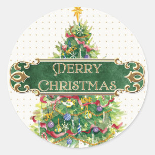 Adesivo Feliz Natal - Trilha Dourada das Estrelas de Árvor