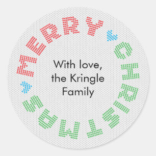 Adesivo Feliz Natal Typografia Feriado Wreath