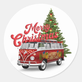 Adesivo Feliz Natal Van