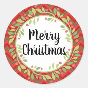 Adesivo Feliz Natal Vermelho
